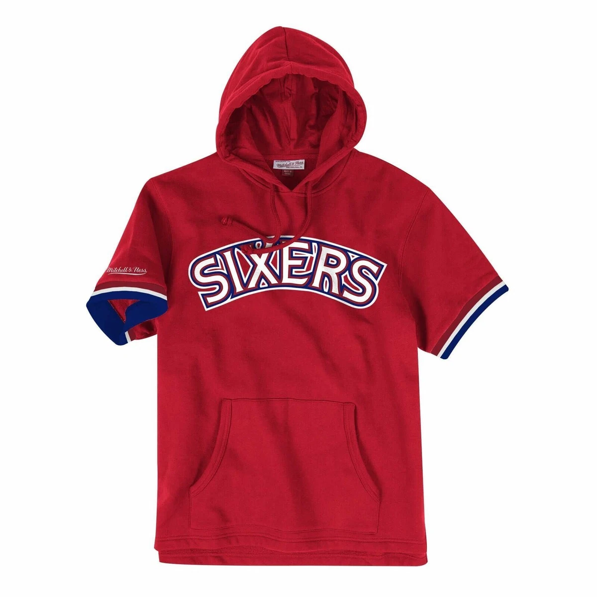 Mitchell & Ness Men's Philadelphia 76ers Short Sleeve Hoodie