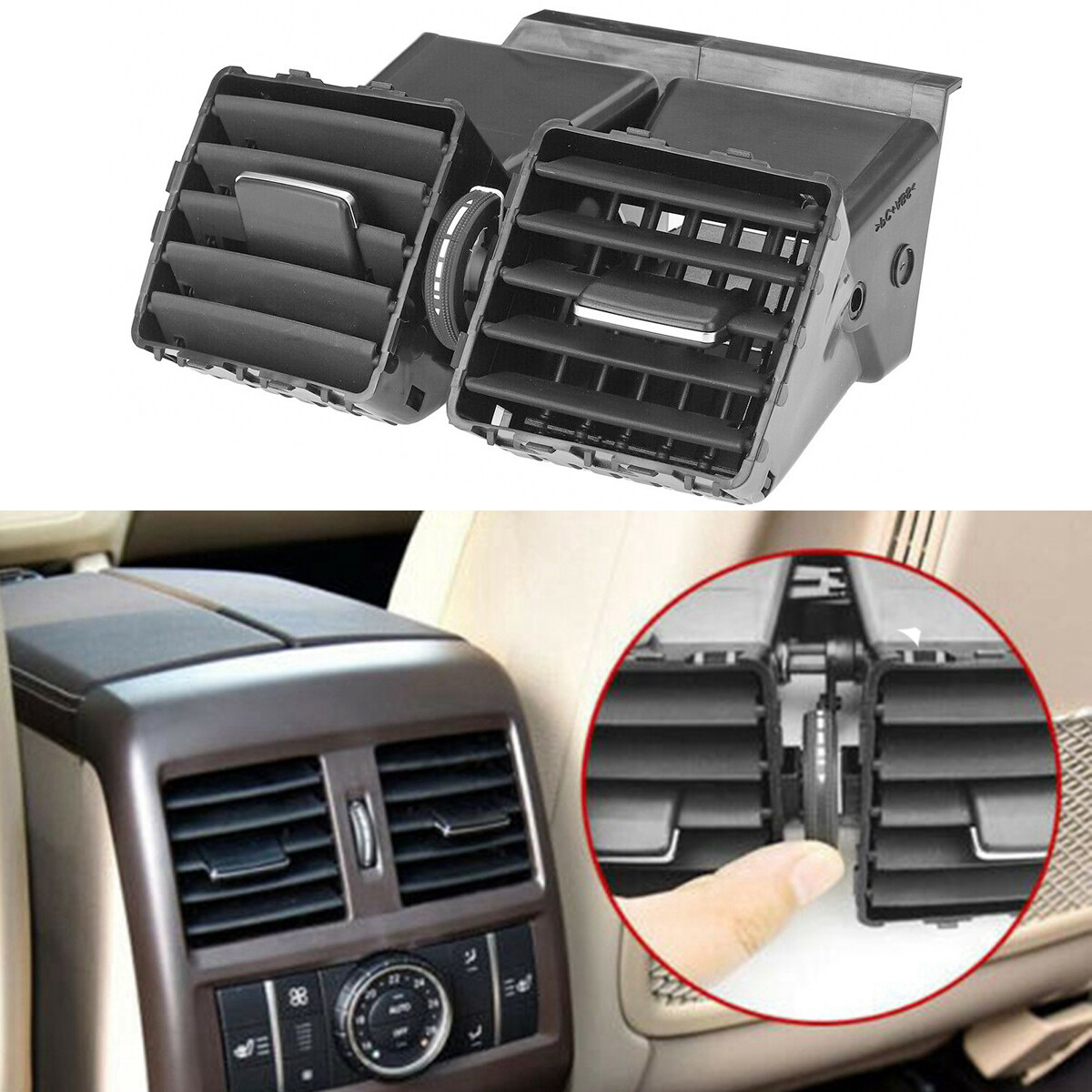 Rear Center Console Air AC Vent For Mercedes Benz W166 W292 ML GL