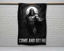 Motivational Gym Flag - Fitness Wall Art for Home Garage Gym Decor