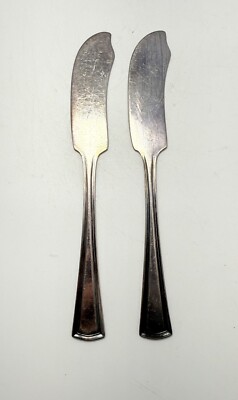 Vintage ALVIN PATENT Butter Knife Spreader 2pc Set GC | eBay