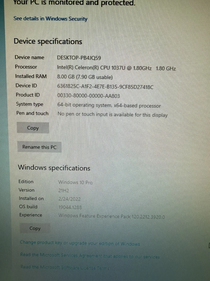 Shuttle XPC DS437 Dual Core Celeron 1037U 1.8GHz 8GB RAM 120GB SSD WiFi - Image 2 of 4