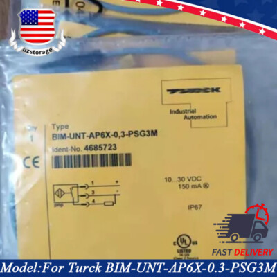 NEW For Turck BIM-UNT-AP6X-0.3-PSG3M BIMUNTAP6X0.3PSG3M Proximity Switch