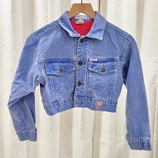Rare Georges Marciano For Guess Cropped Denim Jacket - Made In Usa.