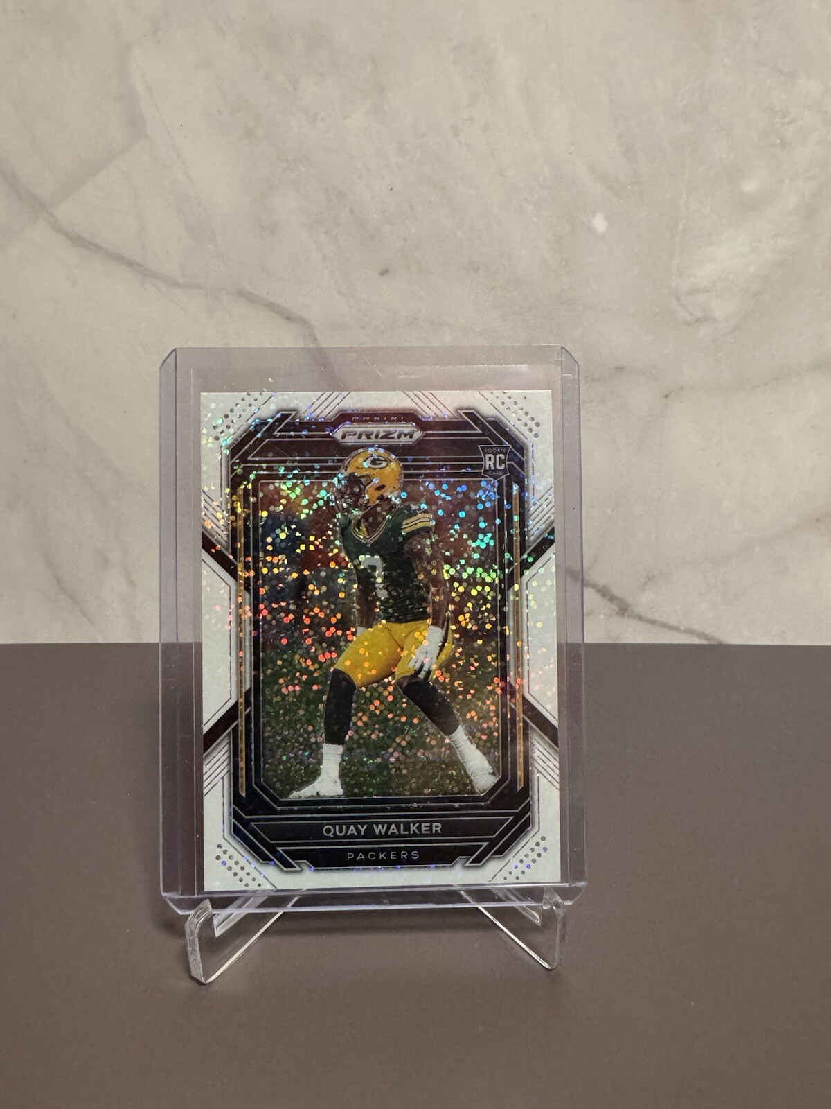 2022 Prizm Football White Sparkle Rookie Quay Walker #373 Packers 🔥