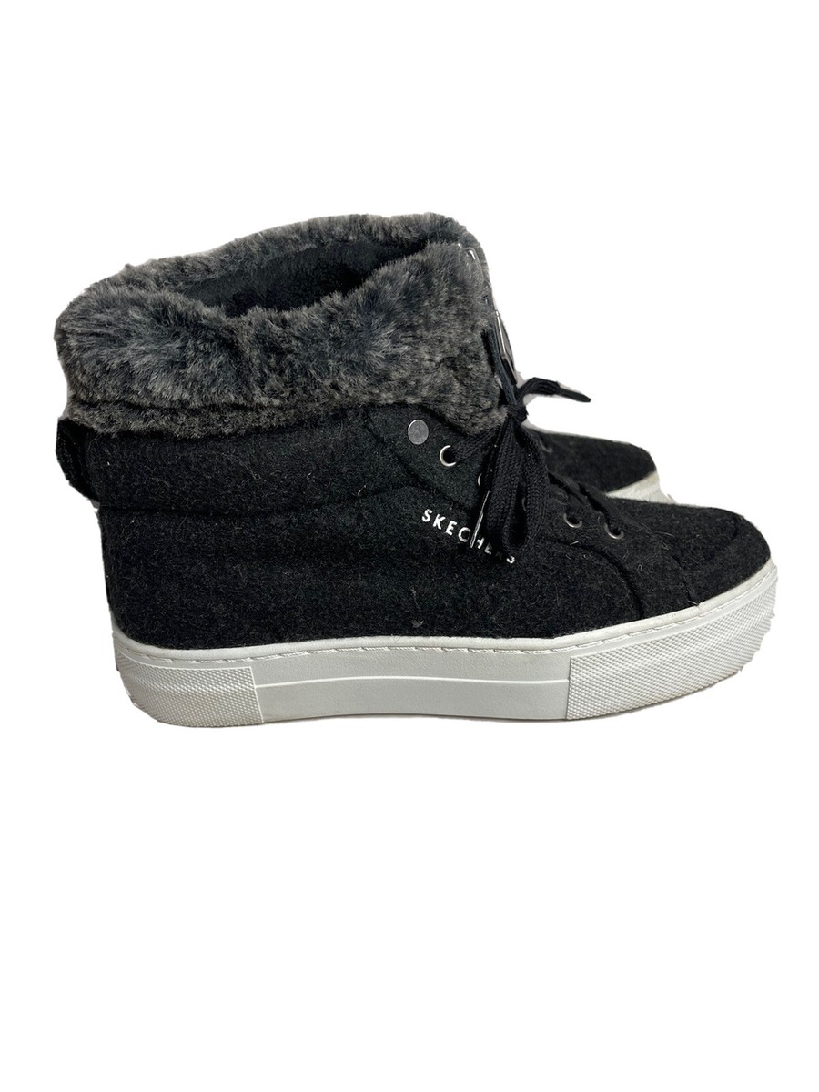 Skechers Los Angeles Alba Anklet Boots Fur Street Sneaker Shoes