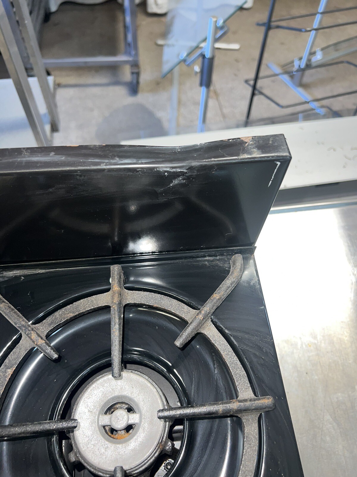 10" Commercial Natural Gas Double Burner Countertop Range Stove