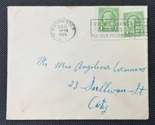 U.S. 1927 1c Benjamin Franklin Green Rotary Pay The Postmaster Buy U.S. Bonds