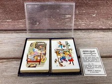 VTG Remembrance Redi-Slip Playing Cards 2 Decks Milking Cow Farm 