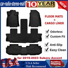 For 2019-2023 Subaru Ascent All Weather Floor Liner Mats Black NEW J501SXC030