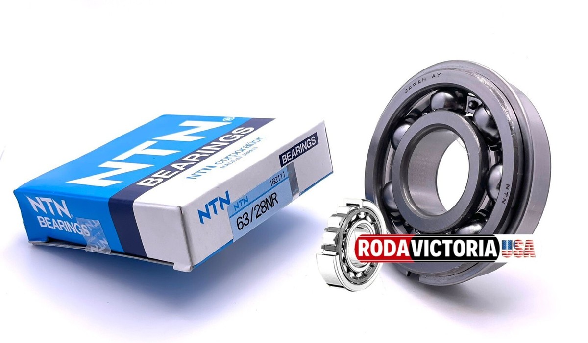 ntnページ NTN JAPAN 63/28 NR BALL BEARING, OPEN + SNAP RING 28x68x18mm