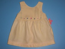 Gymboree VTG girls "SPRING SAFARI" 6-12mth DRESS...LINEN...1998 TAG
