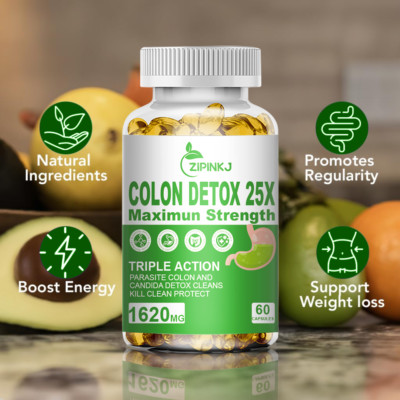 Colon Detox 25x Maximun Strength - Gut Support, Weight Loss, Constipation Relief
