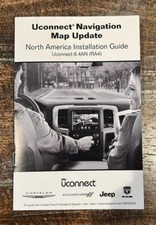 2024 North American MAP for UCONNECT 8.4AN navigation system (RA4/VP4) DODGE RAM