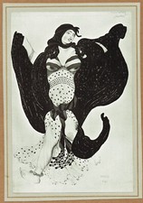 A vintage Leon Bakst print - Cleopatra costume design. Ballet Russes