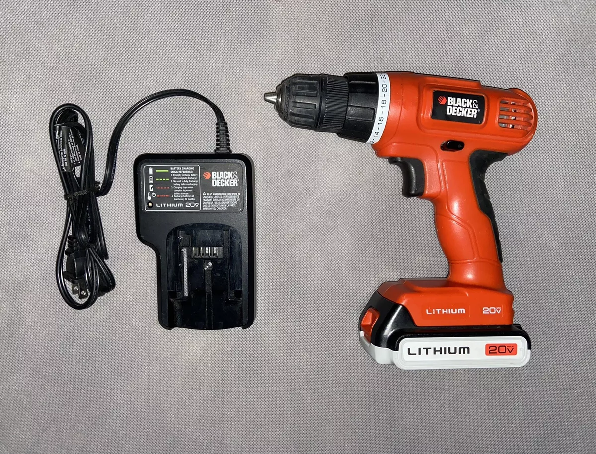 Black & Decker 20V Max Cordless Lithium Ion 3/8 Drill Driver