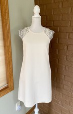 J Crew Dress S Ivory White Shift Womens Size 4 Business Casual Summer NEW