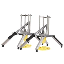 NNEAGS 2X Commercial Potato French Fry Fruit Vegetable Cutter Stainless Steel 3