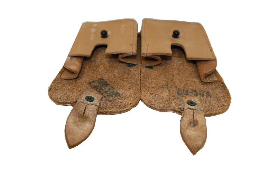 Französische Armee Patronentasche Leder Magazintasche Gürteltasche Steampunk - Bild 3 von 4