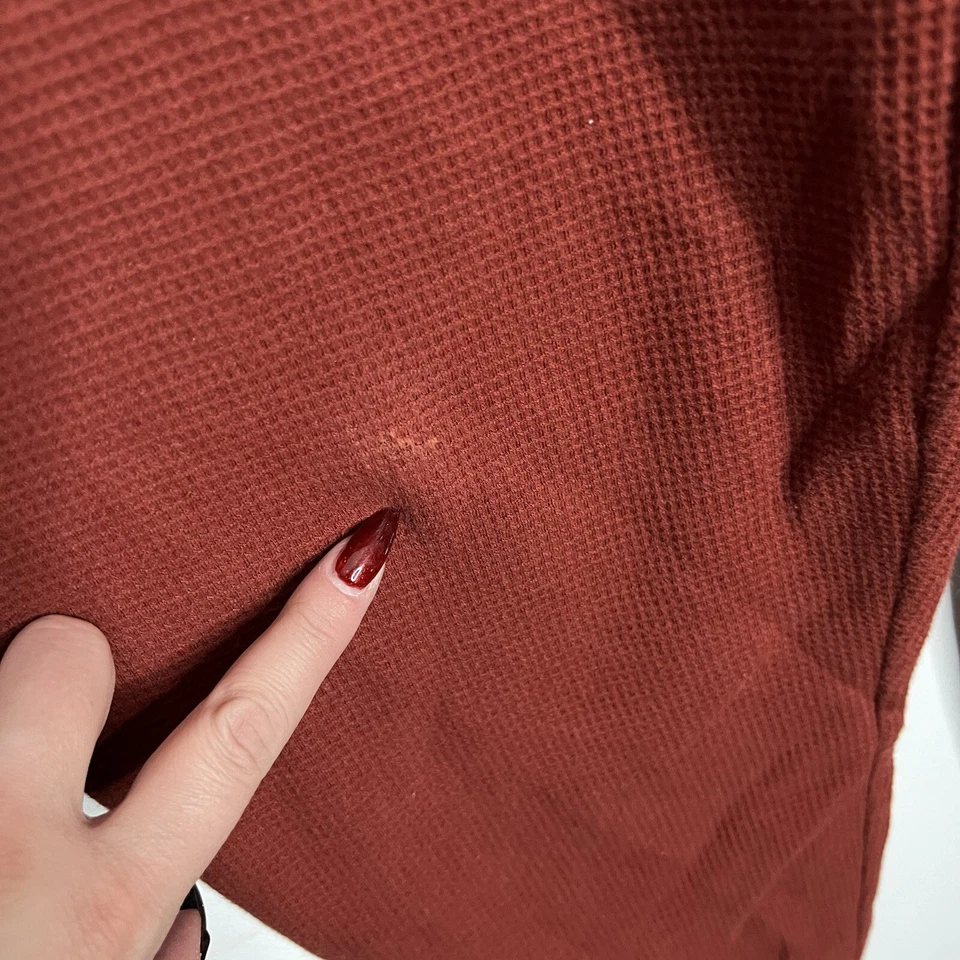 Pantalones de chándal Land’s End tejido gofre talla mediana 10-12 terracota Foto 2 de 4