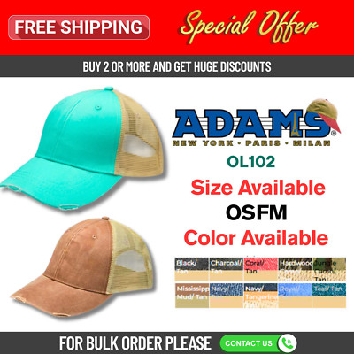 Adams Headwear OL102 Ollie Distressed Cap