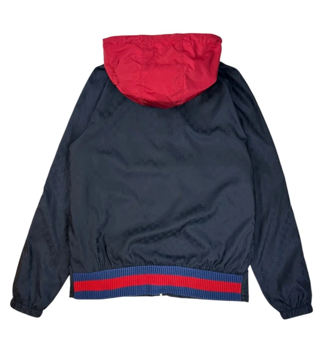 Giacca a vento Gucci GG monogramma taglia 54 USATA %100 AUTENTICA PREZZO AL PUBBLICO £ 1500+