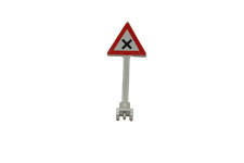 Lego® CITY panneau de signalisation attention intersection