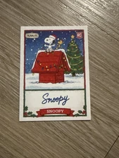 Custom Snoopy Christmas Trading Card Peanuts Holiday Art Collectible