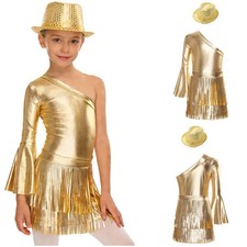 Girls Costume Show Dancewear Modern Leotard Stage Performance Outfits Hip Hop