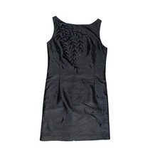 Women Black Evening Sequin sleeveless high round collar dress Prom Wedding Party