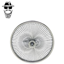 Original Lowrider 20 Dayton 144 Spoke Square Twisted Rear Rim Chrome 38 Axle. Original Lowrider 20 Dayton 144 Spoke Square Twisted Rear Rim Chrome 38 Axle.