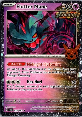 Flutter Mane (Cosmos Holo) 078/162 Holo Trick or Trade BOOster 2024 Pokemon NM