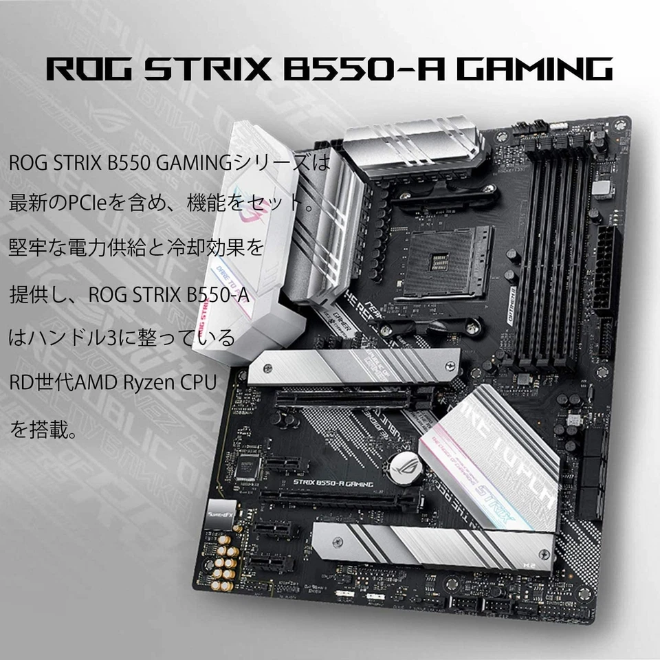 Placa madre compatible con Socket AM4 ROG STRIX B550-A GAMING con ASUS AMD B550 - Imagen 3 de 4