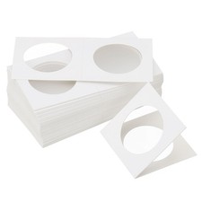 2x2 Coin Flips, 400 Pack 35mm Cardboard Coin Holder Paper Coin Holders, White