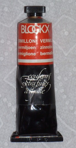 Blockx Oil Paint Genuine Vermilion 35ml Tube Extremely Rare Vintage Stock PR106