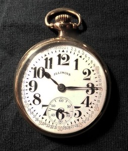 ILLINOIS 16 SIZE 10K POCKETWATCH