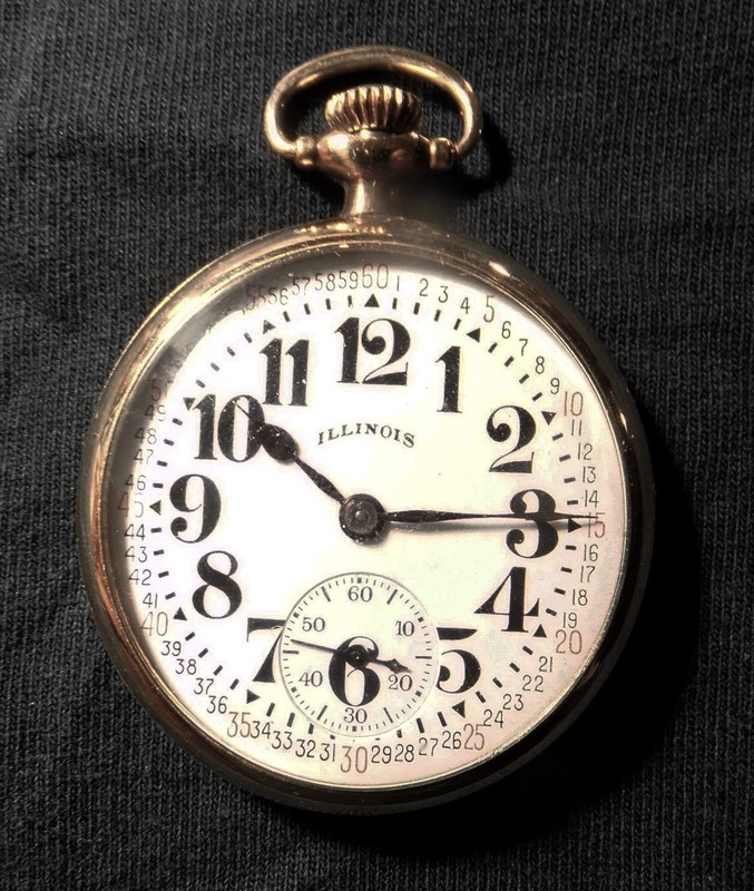ILLINOIS 16 SIZE 10K POCKETWATCH