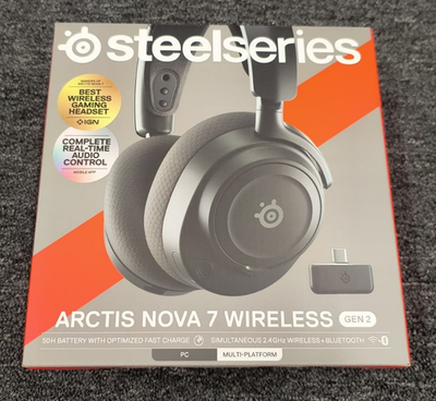 SteelSeries Arctis Nova 7 Gen 2 Wireless Gaming Headset-Black