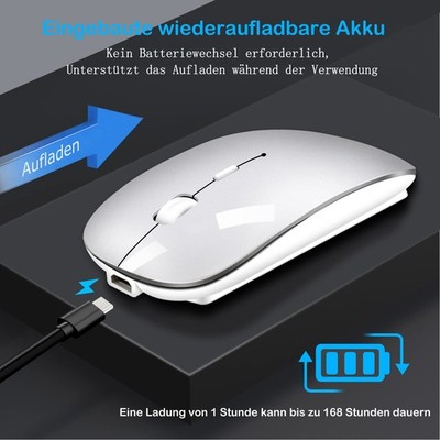 PC Maus Kabellos USB Wireless Mouse Computer Notebook Laptop Funkmaus Mac 2,4Ghz