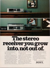 Sony STR-VX550 Stereo Receiver 1983 Vintage Magazine Ad Hifi Audio Video Print