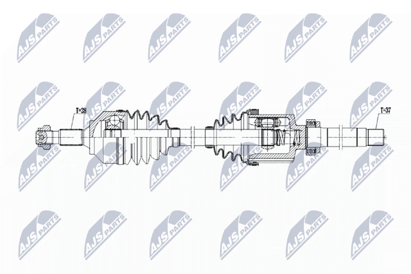 NTY Antriebswelle NPW-PE-103 FüR Peugeot 508 SW 1 Hdi 180 RXH-image