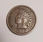 1900 INDIAN HEAD CENT VERY GOOD 1C Copper