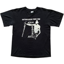 Vintage 90s Adam And The Ants T Shirt Large Men’s Screen Stars Antsinvasion Tour