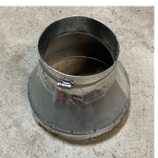10 to 6 Galvanized Steel Round Duct Reducer/Increaser Connector HVAC Duct