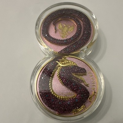Germania Mint Fafnir Geminus 2020 2x 1oz Silver 0.9999 Gilded Crystal Stones