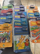 LeapFrog Language First School House Books w/ Cartridges Level 1 K-5 - LOT OF 18