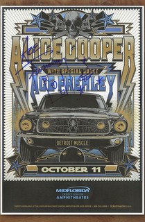 Ace Frehley autographed gig poster KISS