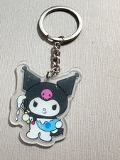 Kuromi Acrylic Keychain With Baking Design Sanrio For Bags Or Keys