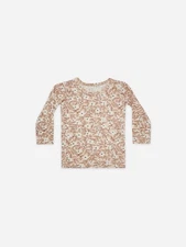 Quincy Mae Baby Bamboo Long Sleeve Sleepwear Tee Blossom Size 0-3M