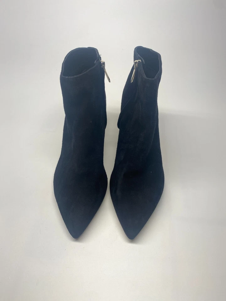 Sam Edelman Mujer Punta Punta Punta Negra Gamuza Gatito Tacón Talla 7.5 Foto 2 de 4