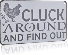 Funny Chicken Gifts Chicken, Tin Sign for Home Farm Chicken Coop Farmhouse Kitch